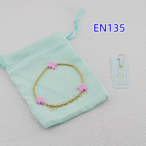 Enewton Gold Bead Cross Bracelet